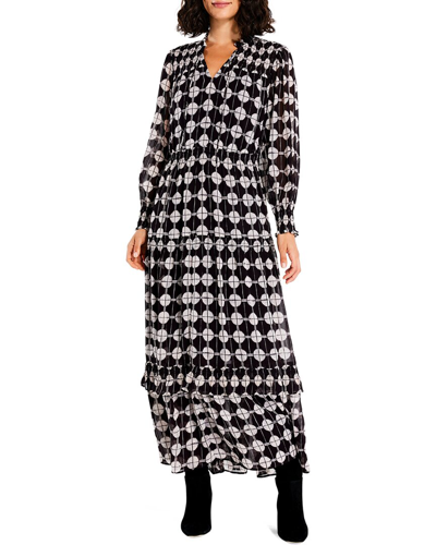 NIC + ZOE NIC+ZOE CHIFFON DOT MAXI DRESS