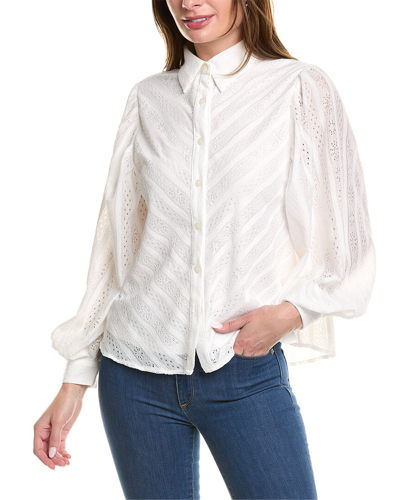 Anna Kay Lace Top In White