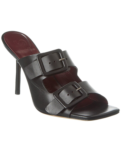 Staud Remi Leather Sandal In Black