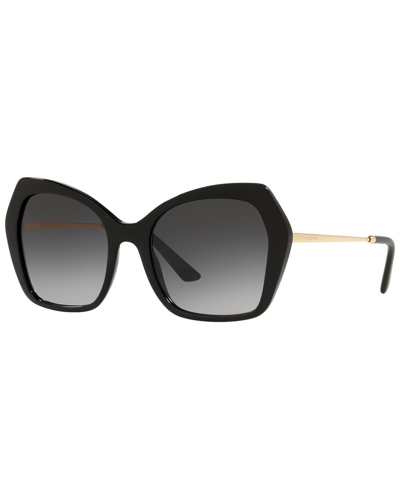 Dolce & Gabbana Butterfly Sunglasses, 56mm In Brown