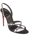 CHRISTIAN LOUBOUTIN CHRISTIAN LOUBOUTIN EMILIE STRASS 100 SUEDE SLINGBACK SANDAL