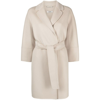 's Max Mara Messi Belted Virgin Wool Coat In Neutrals