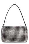 Alexander Wang Embellished Fabric Medium Heiress Handbag In Black