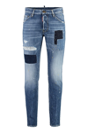 Dsquared2 Distressed-effect Patchwork Jeans In Denim