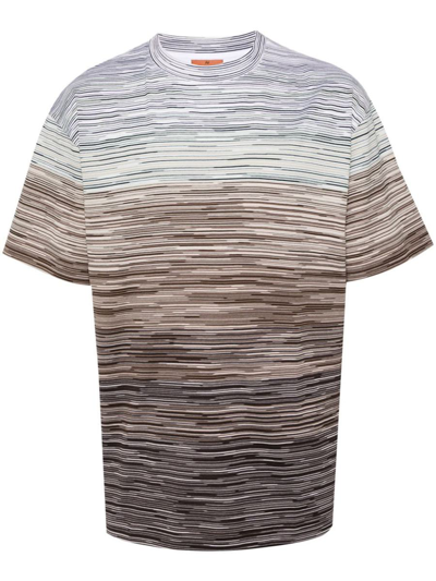 Missoni Degrade Cotton Dyed T-shirt In Multicolor