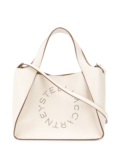 Stella Mccartney Stella Logo Crossbody Bag In White