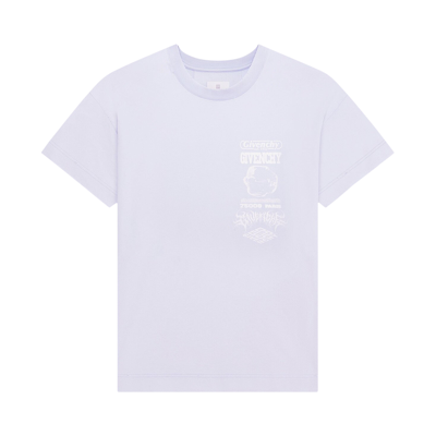 Pre-owned Givenchy Printed T-shirt 'baby Blue'