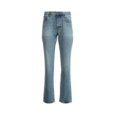 Pre-owned Saint Laurent Cassandre Jeans 'hawaii Blue'