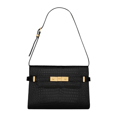 Pre-owned Saint Laurent Manhattan Small Shoulder Bag 'black'