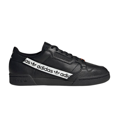 Pre-owned Adidas Originals Continental 80 'wordmark Side Stripe - Black White'