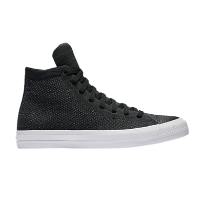 Pre-owned Converse Nike X Chuck Taylor All Star Flyknit Hi 'black'