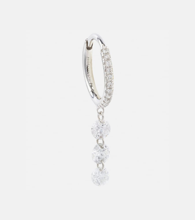 Persée 18kt Gold Single Earring With Diamonds In White