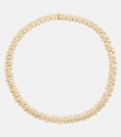 Suzanne Kalan 18kt Gold Tennis Necklace With Diamonds