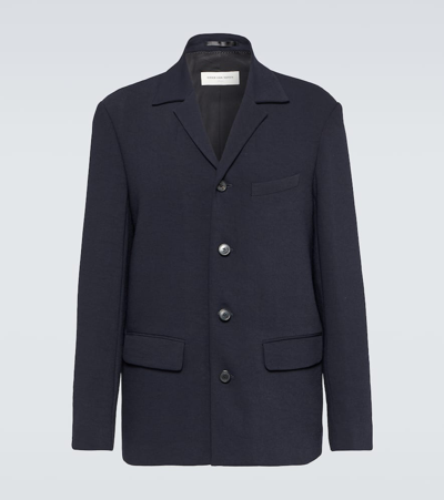 Dries Van Noten Single-breasted Blazer In Blue