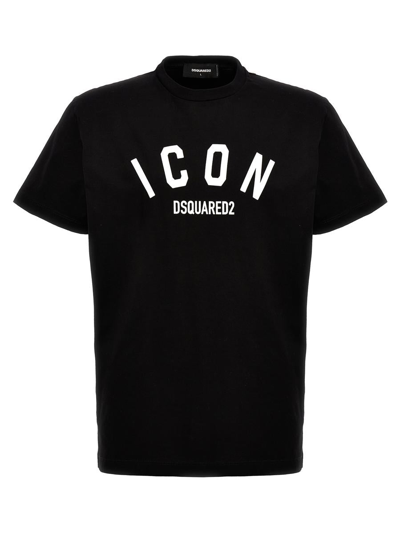 Dsquared2 'be Icon' T-shirt In White/black
