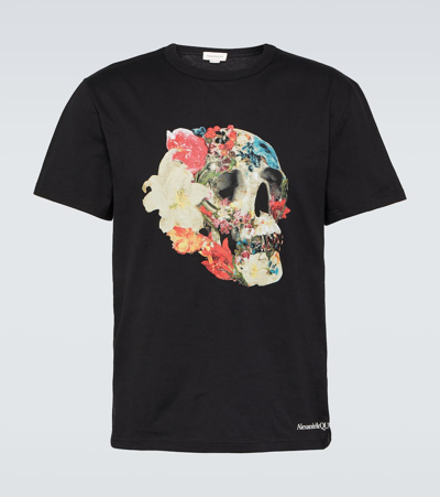 Alexander Mcqueen Cotton Jersey T-shirt In Multicoloured