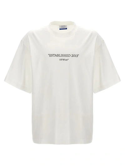 Off-white Est 2013 Skate Cotton T-shirt In White