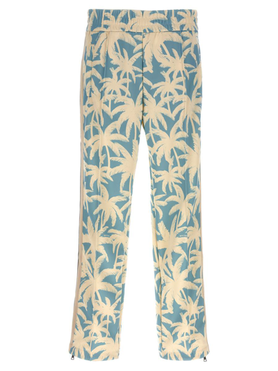 Palm Angels 'palms Allover' Joggers In Blue