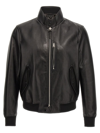Tom Ford Full-grain Leather Jacket In Black