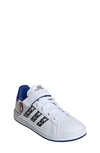 Adidas Originals Kids' Grand Court Spider-man Sneaker In White/ Black/ Royal Blue