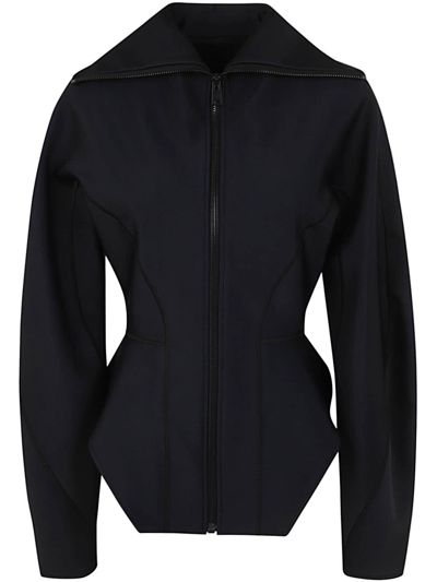 Mugler Ve0291 Coat Clothing In Black