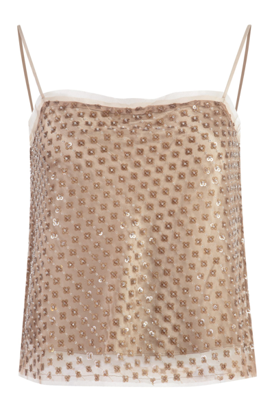 VINCE SEQUINED TOP