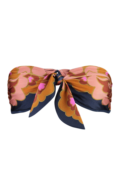 Zimmermann Acadian Scarf-tie Bikini Top In Multi