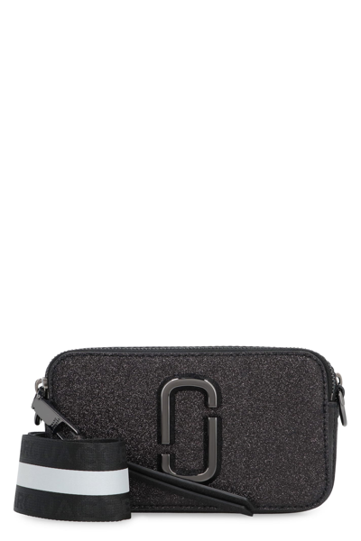 Marc Jacobs The Snapshot Leather Camera Bag In Black