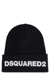 Dsquared2 Wool Logo Hat In Black