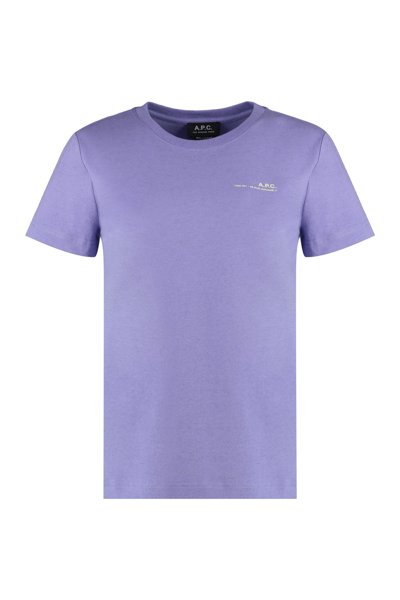 Apc Item T-shirt In Lilac