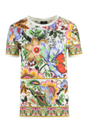 Etro Tree Of Life-print Short-sleeve T-shirt In Multicolor