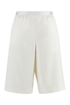 Agnona Wool Shorts In Ivory