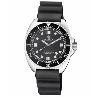 Pre-owned Deep Blue Deep Star 1000 Vintage 45mm Sw200 Automatic Men's Diver Watch