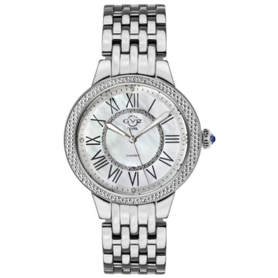 Pre-owned Gv2 By Gevril Women's 9140 Astor Ii Swiss Diamond Stainless Steel Wristwatch