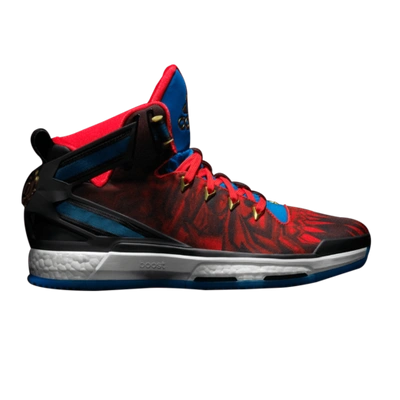 Pre-owned Adidas Originals Adidas D Rose 6 Boost 'chinese Year' F37127 In Core Black/vivid Red-shock Blue