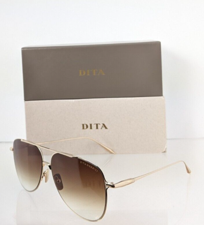 Pre-owned Dita Authentic  Sunglasses Moddict Dts144 A 02 Gold 61mm Made In Japan In Clear