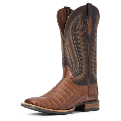 Pre-owned Ariat Men's Style No. 10034030 Double Down Western Boot In Brown