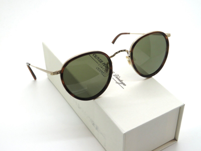 Pre-owned Oliver Peoples Mp-2 Sun Ov1104s 533052 Tuscany Tortoise/g-15 Sunglasses In Green