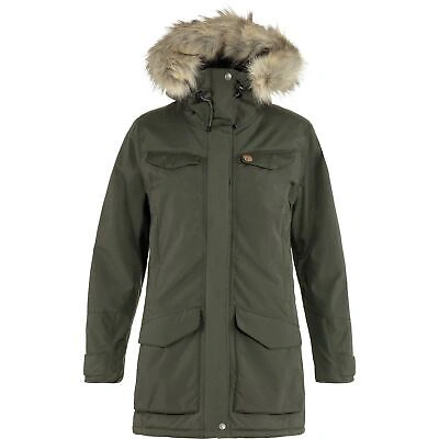 Pre-owned Fjall Raven Fjallraven Nuuk Parka Women's Winter Jacket, Deep Forest, X-large In Green