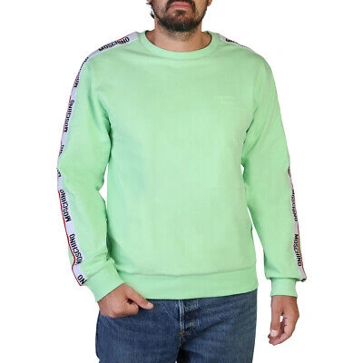 Pre-owned Moschino Sweatshirts  A1781-4409 Man Green 135495 Clothing Original Outlet