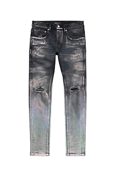 Pre-owned Purple Brand Hickory Overdye Skinny Jeans Antracite [p001-ahop422]