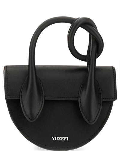 Yuzefi Mini "pretzel" Bag In Black