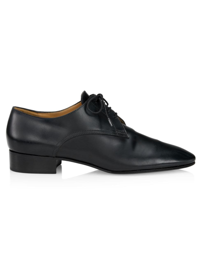 Peserico 20mm Kay Leather Lace-up Shoes In Black