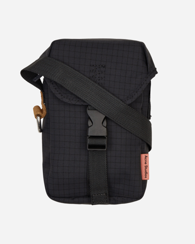 Acne Studios Ripstop Mini Pouch Bag In Black