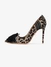 AQUAZZURA AQUAZZURA LEOPARD LOVE TASSEL 110 PUMPS,LVEHIGP0LEFNAT12241079