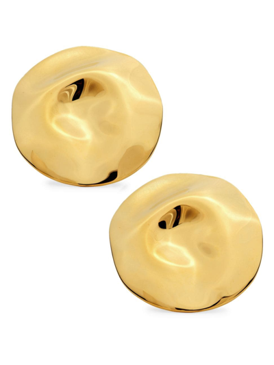Alexander Mcqueen Women's Beam Goldtone Disc Earrings In Oro