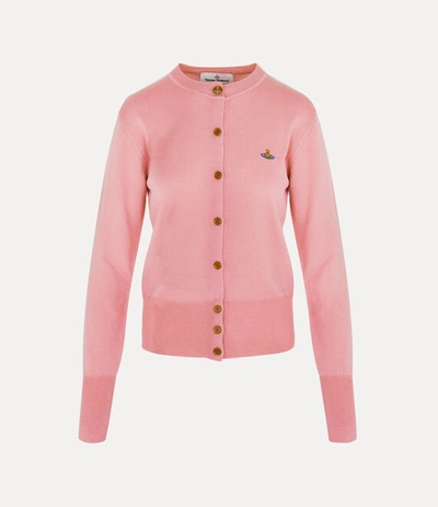 Vivienne Westwood Bea Cardigan In Dusky Pink