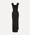 Vivienne Westwood Ginnie Draped Maxi Dress In Black