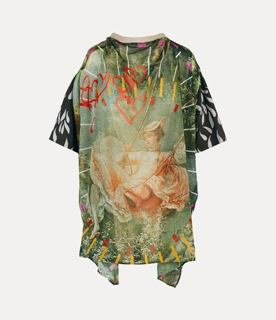 Vivienne Westwood Swing Printed Cotton Top In Multicoloured