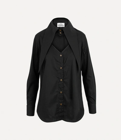 Vivienne Westwood Heart Shirt In Black